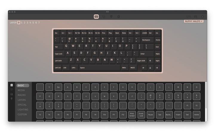 NUPHY HALO75 V2 WIRELESS KEYBOARD