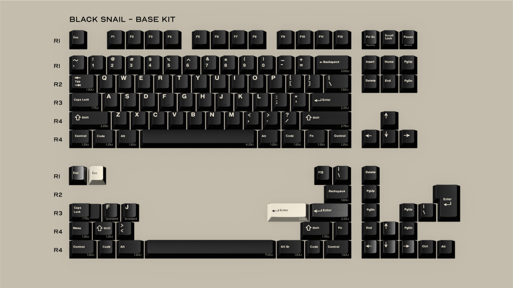 GMK CYL BLACK SNAIL - ELOQUENT CLICKS