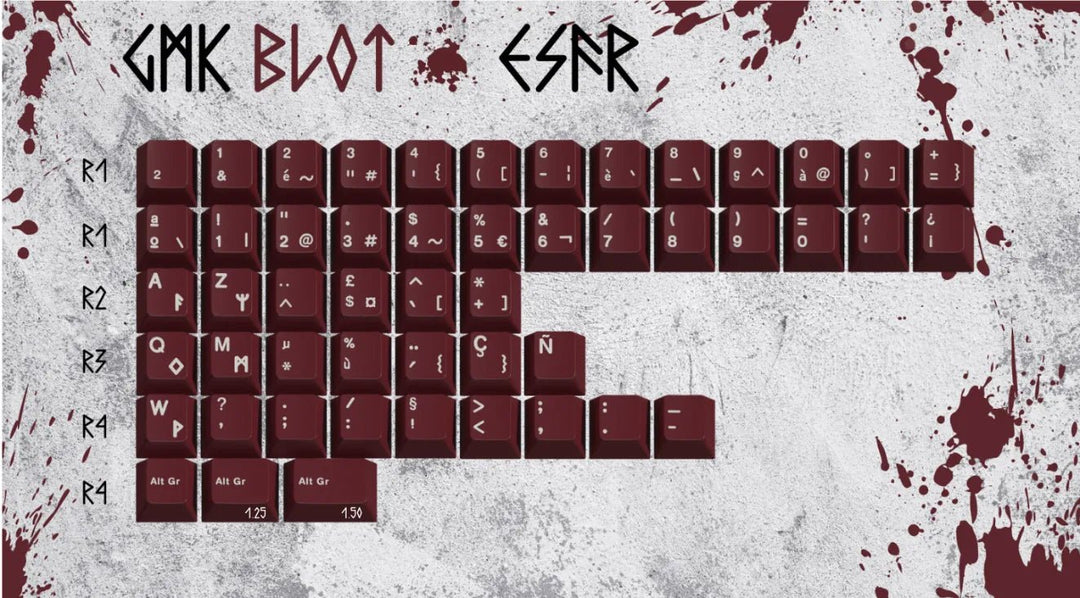 GMK CYL BLOT KEYCAPS - ELOQUENT CLICKS