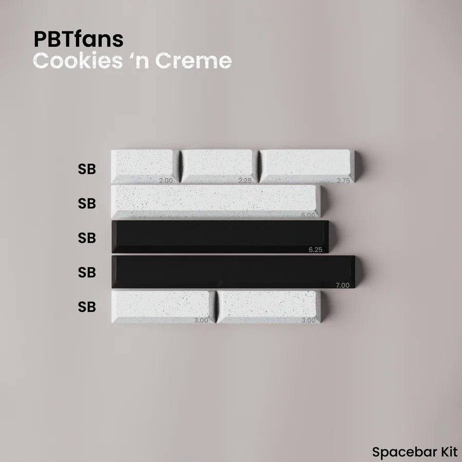 PBTFANS COOKIES'N CREME KEYCAP SET - ELOQUENT CLICKS