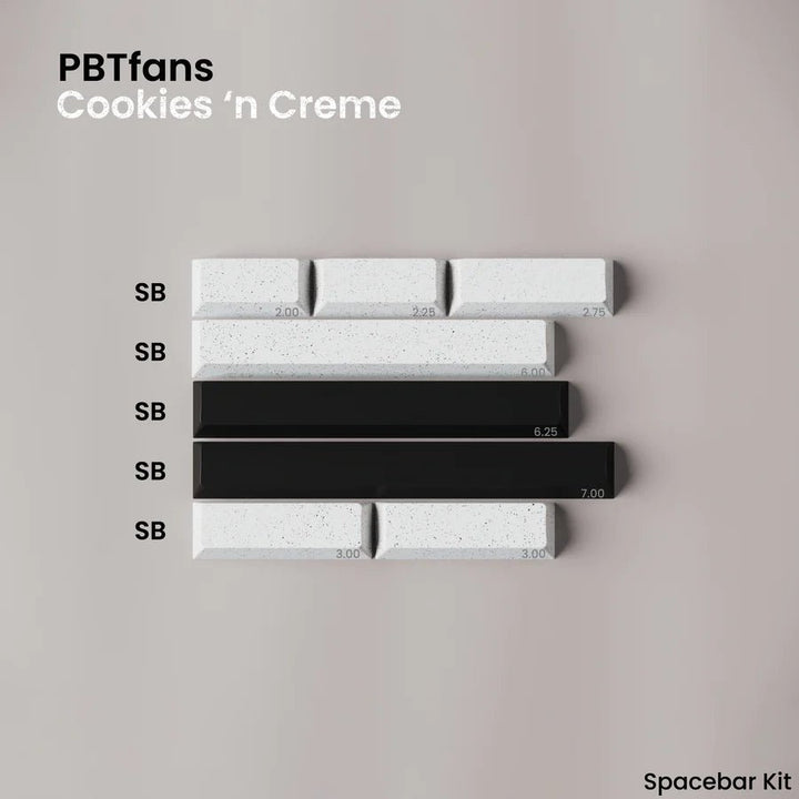 PBTFANS COOKIES'N CREME KEYCAP SET - ELOQUENT CLICKS