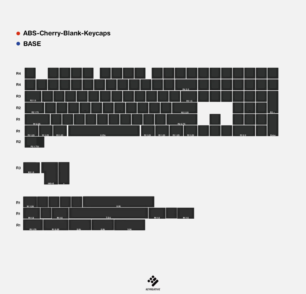 ABS BLANK KEYCAPS