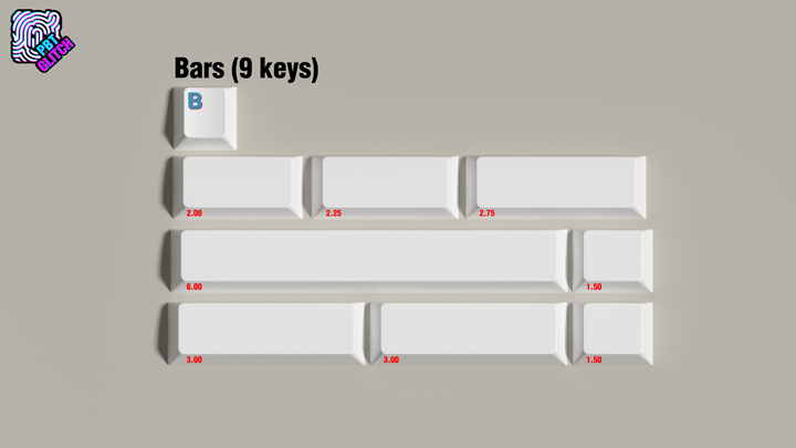 PBT GLITCH KEYCAPS