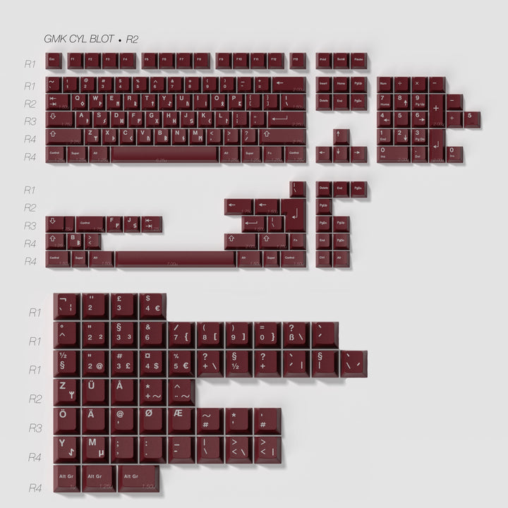 GMK CYL BLOT KEYCAPS