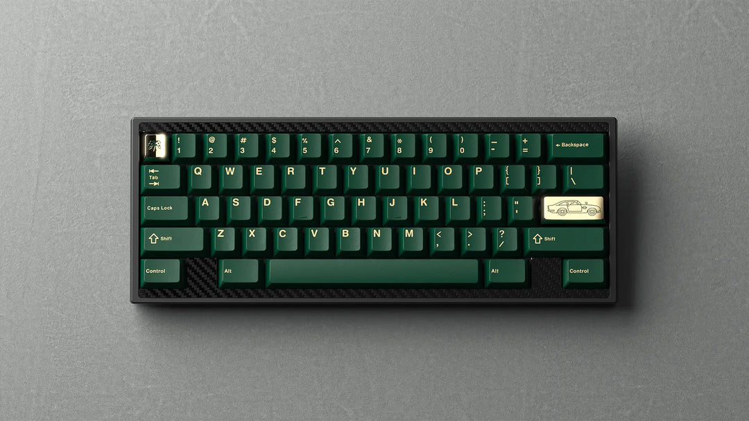 GMK BRITISH RACING GREEN R2 KEYCAP SET