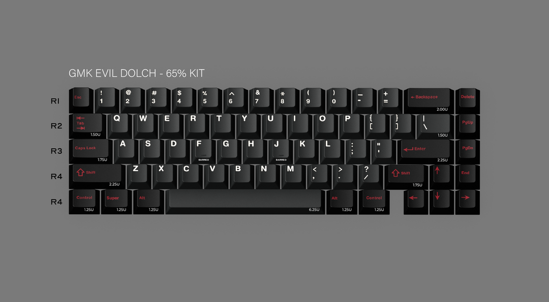 TECLAS GMK CYL EVIL DOLCH