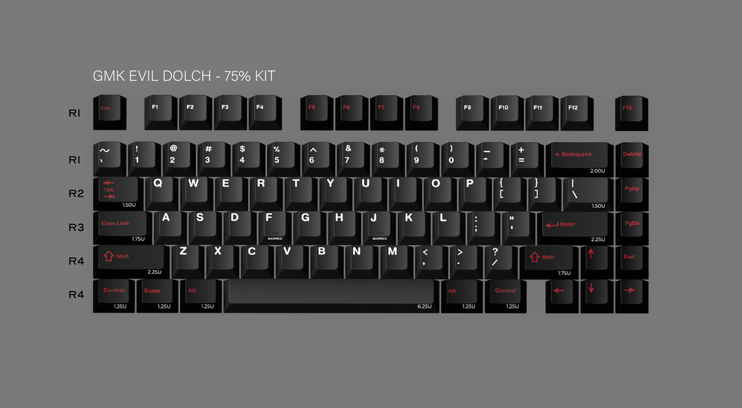 TECLAS GMK CYL EVIL DOLCH