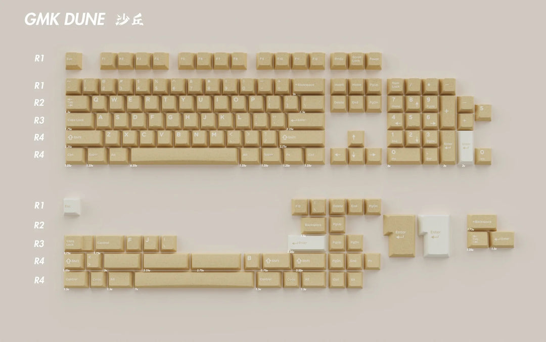 GMK DUNE CYL KEYCAPS