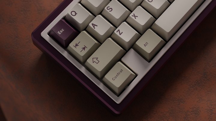 GMK CYL VIOLET ALERT KEYCAPS