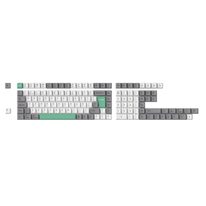 KEYCHRON GREY WHITE MINT KEYCAP SET