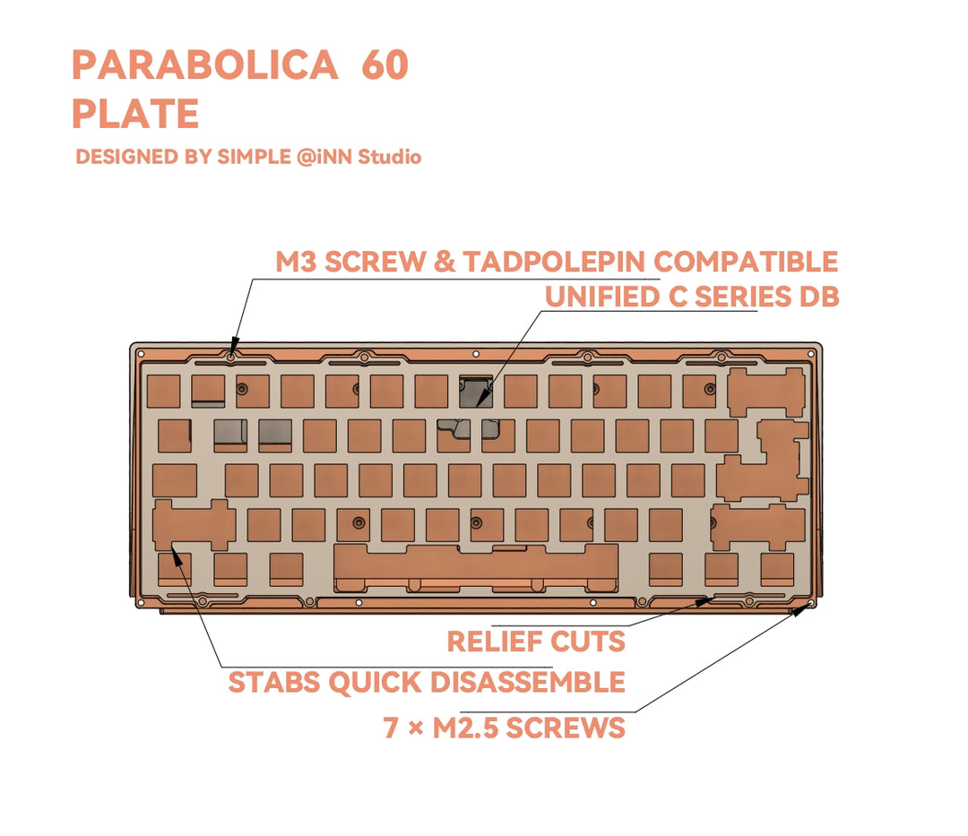 PARABOLICA60 MECHANICAL KEYBOARD KIT