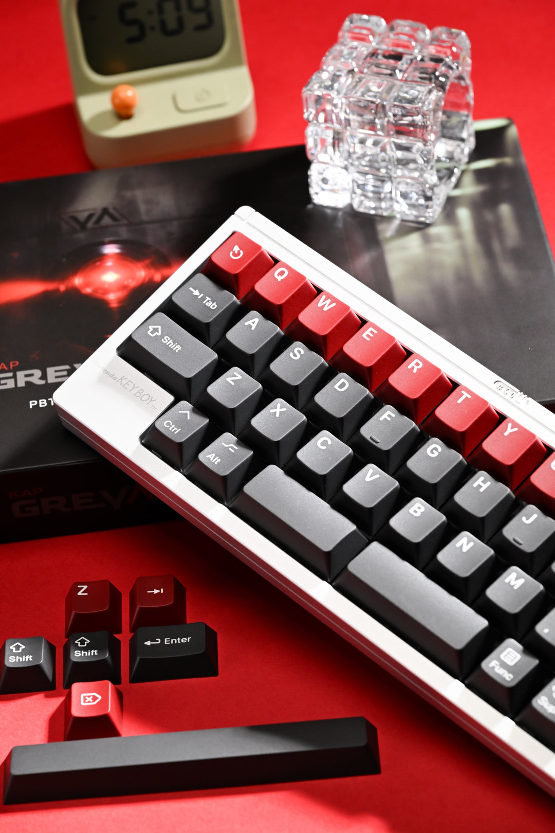 KAP GREY ALERT KEYCAPS