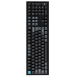 Black keyboard on a white background