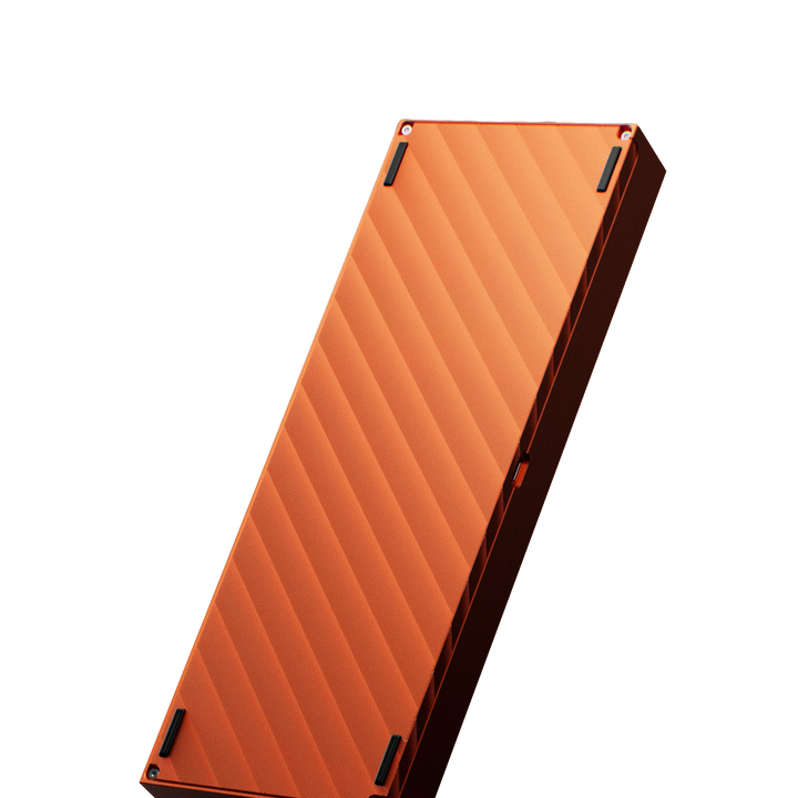 Orange keyboard on a transparent background