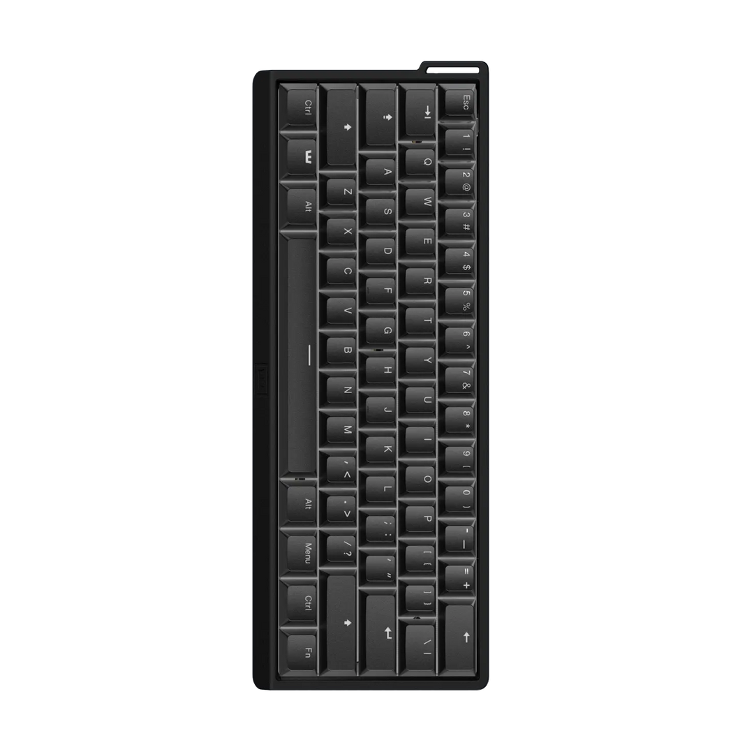 Black keyboard on a white background