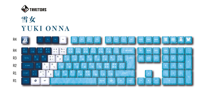 TRAITORS YUKI-ONNA KEYCAPS