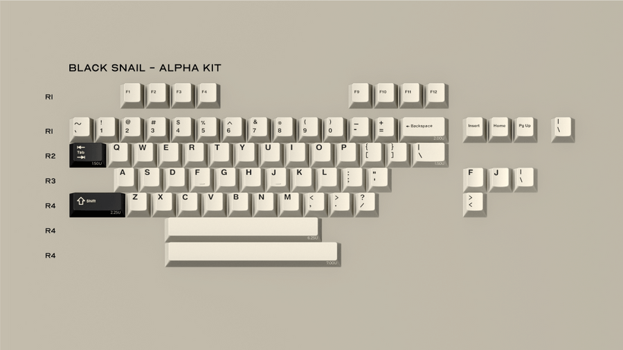 GMK CYL BLACK SNAIL KEYCAPS – ELOQUENT CLICKS