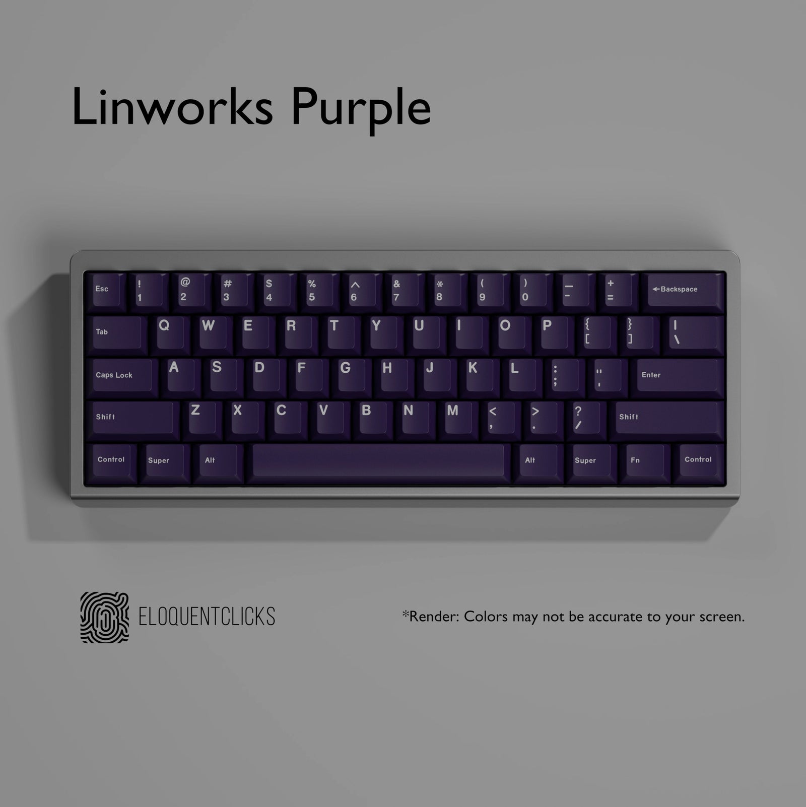 LINWORKS PURPLE KEYCAP SET - ELOQUENT CLICKS