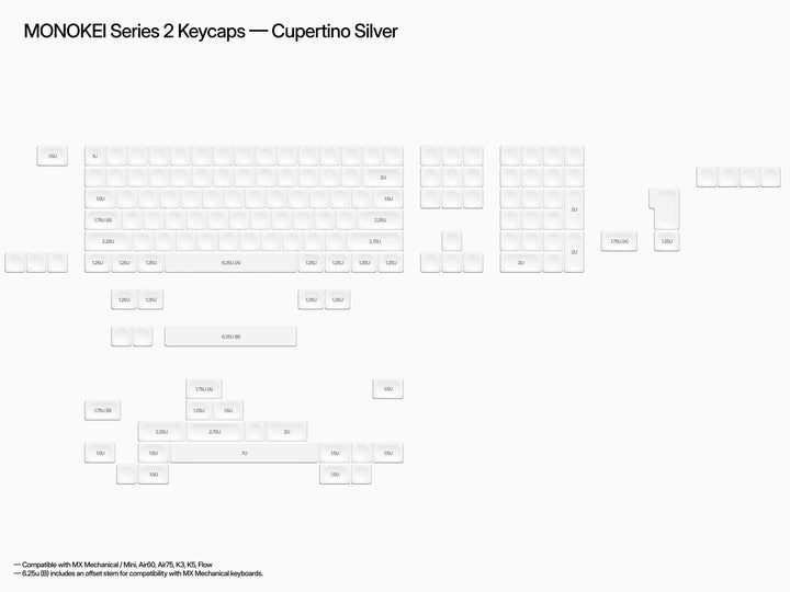 Monokei Systems series 2 Keycaps - ELOQUENT CLICKS